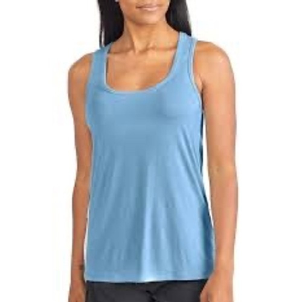 Free Fly Tank Top Women XS Blue Good Bamboo Racerback Performance Scoop Neck